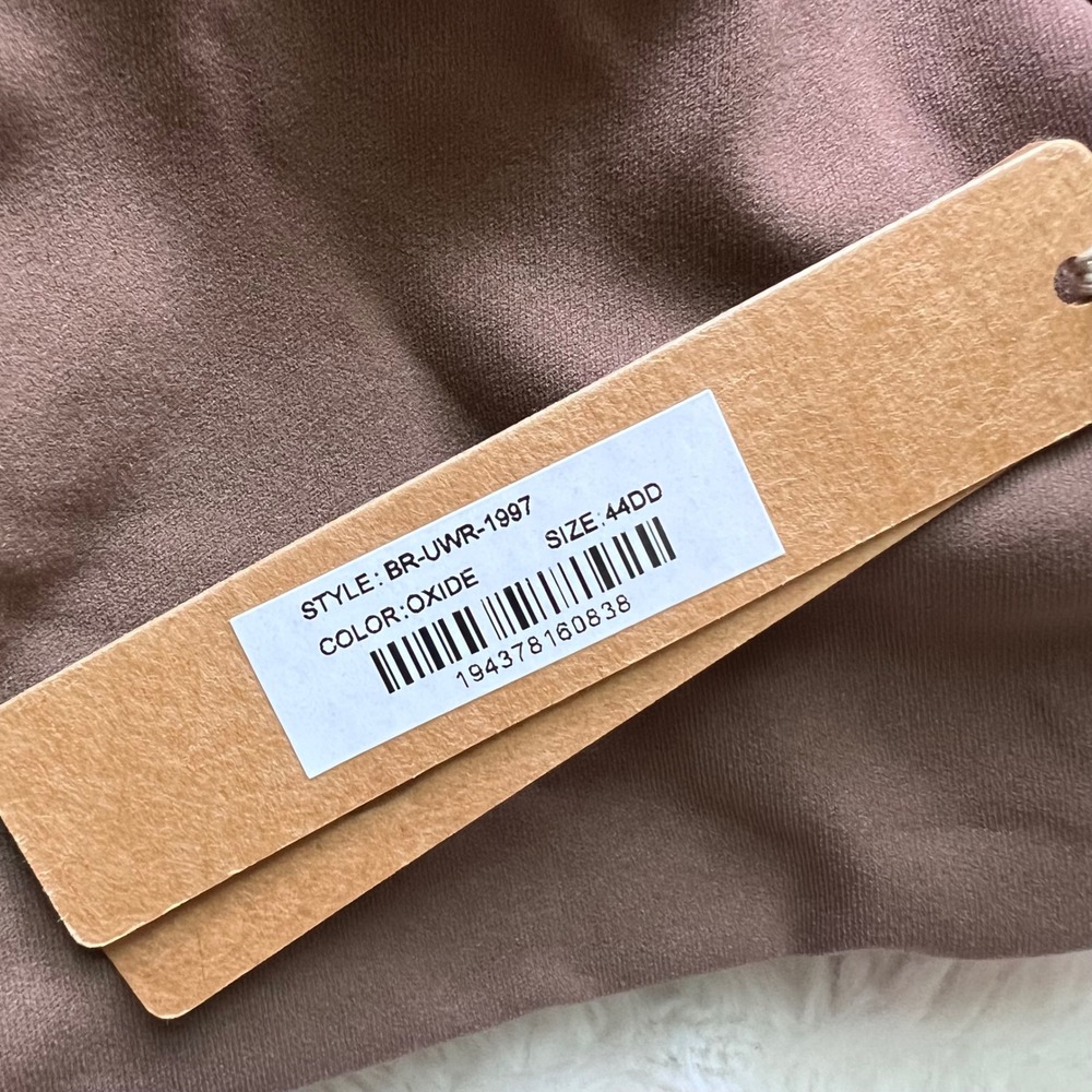 SKIMS Fits Everybody Underwire Bra Oxide Brown BR-UWR-1997 Womens Size 44DD NEW - Picture 6 of 10